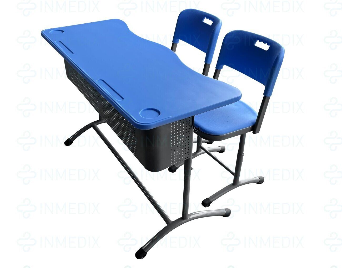 Купить  ШСТ14 и ШС01 Школьный двухместный комплект пластик INMEDIX по лучшей цене с доставкой - интернет-магазин Прогрессивные решения
